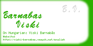 barnabas viski business card